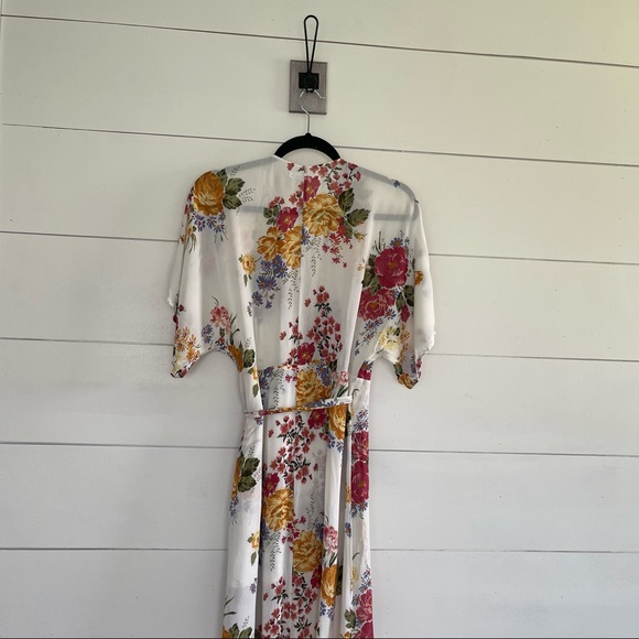 Reformation White Floral Vneck Maxi Dress - Picture 6 of 13
